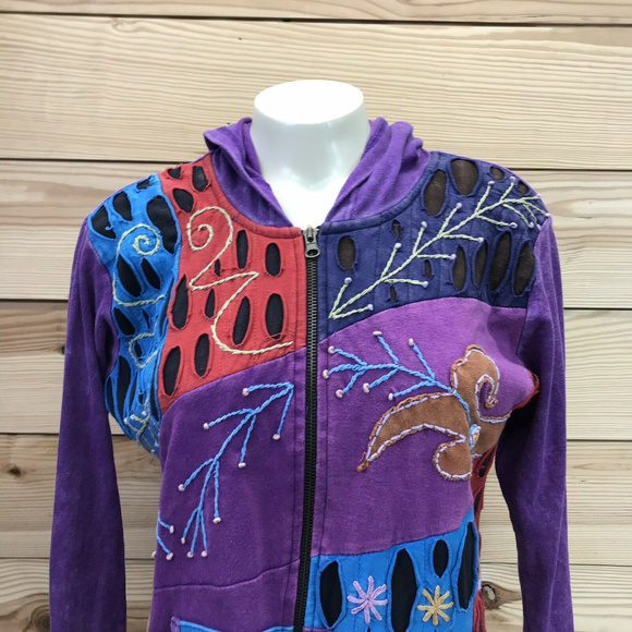 Rising International Jackets & Blazers - Rising International Jacket Purple Hoodie Sweater